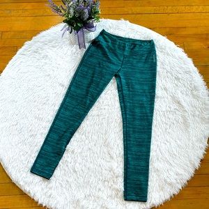 Reebok Womens legging large activewear sporty athletic blue